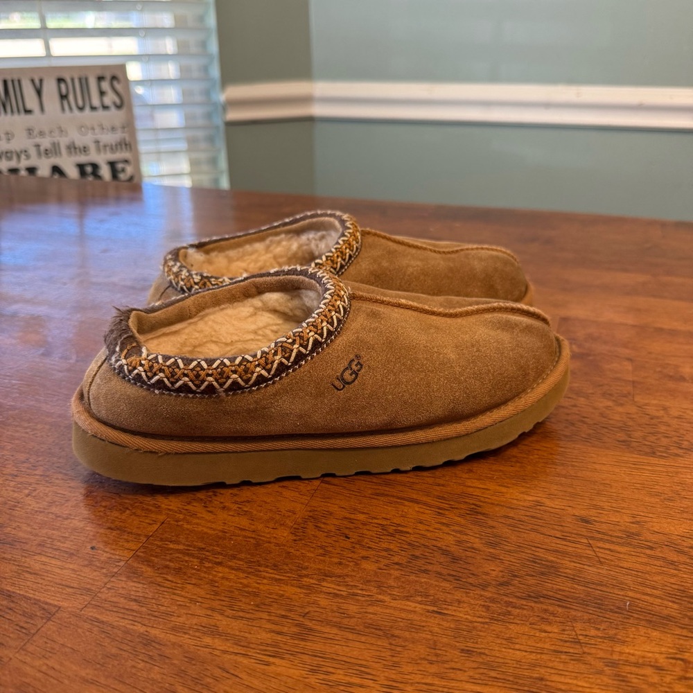 UGG Tasmin II slipper chestnut Tan Suede Slip-On Shoes size 8 - Picture 2 of 14